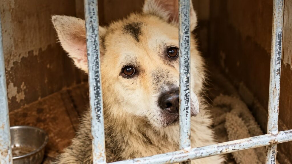 Cachorro passa anos trancado, é resgatado e surpreende ao continuar demonstrando amor por todos