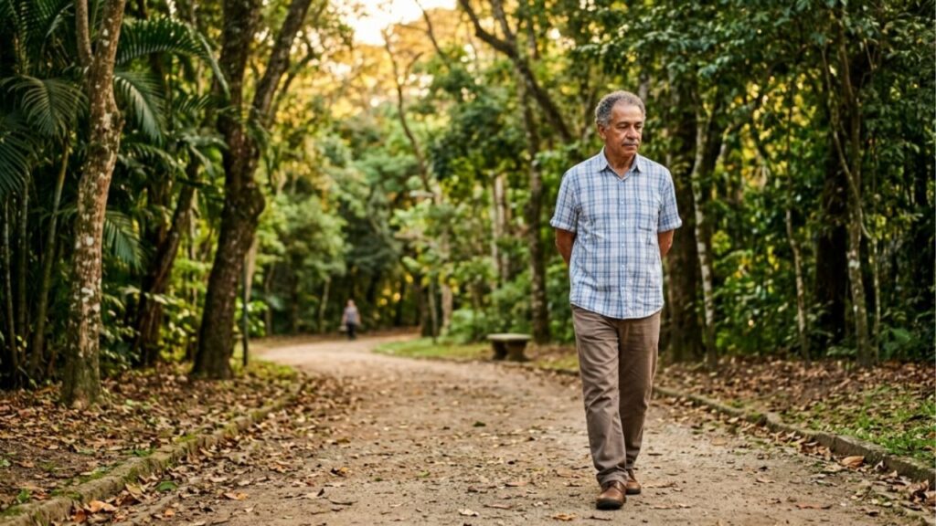 Segundo a psicologia, caminhar com as mãos atrás das costas não é apenas por conforto, mas também busca reflexão e tranquilidade