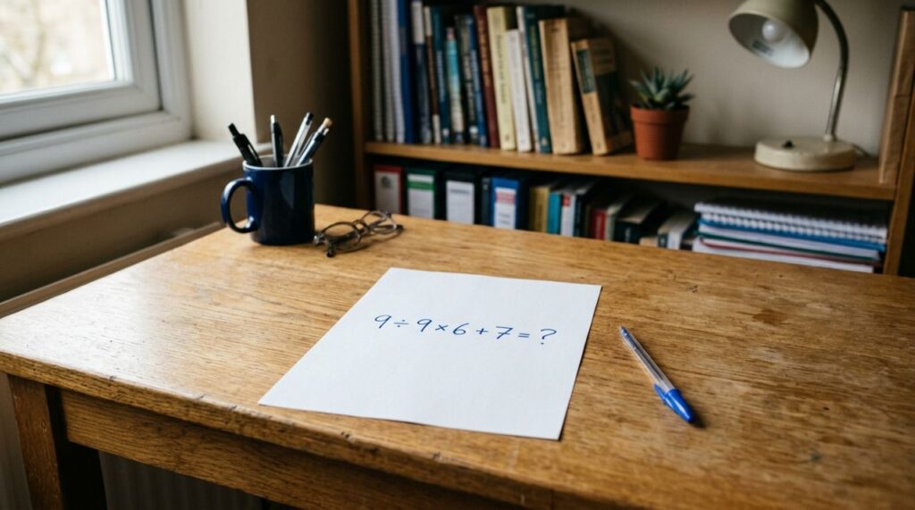 Quem decorou a tabuada nos anos 80 tem 30 segundos para resolver 9 ÷ 9 × 6 + 7