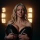Sydney Sweeney topless, cobrindo o peito com duas bolas de futebol americano