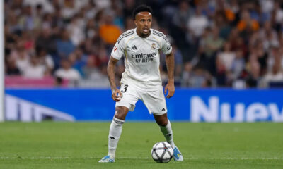 Militão avança na recuperação e volta a treinar com o grupo do Real Madrid