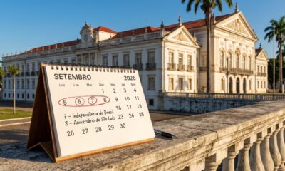 Sequência reúne fim de semana, Independência do Brasil e aniversário de São Luís, alterando a rotina na capital.