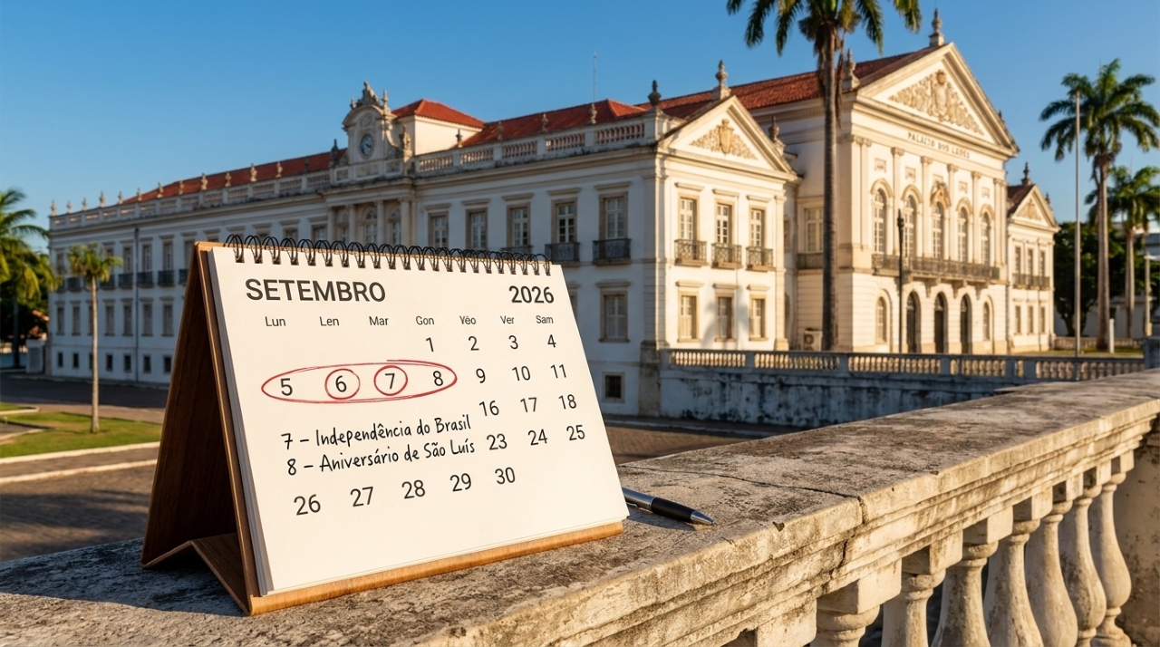 Sequência reúne fim de semana, Independência do Brasil e aniversário de São Luís, alterando a rotina na capital.