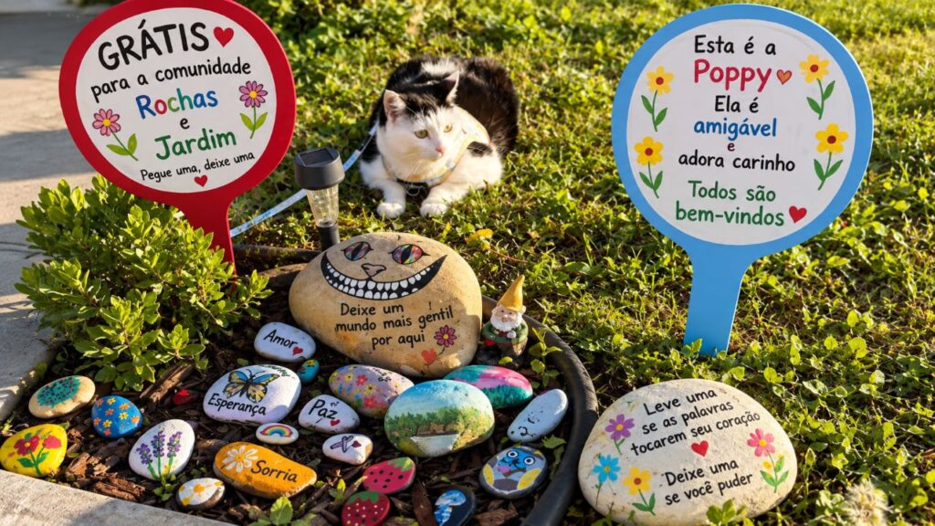 Gato que venceu o câncer continua recebendo pedras pelo correio, e a história por trás desses presentes emociona quem conhece sua trajetória