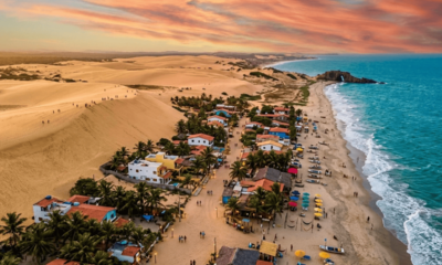 Parece filme, mas é no Brasil: a vila sem asfalto no Nordeste eleita uma das mais bonitas do mundo, proíbe a entrada de carros e a rede elétrica foi escondida debaixo da areia