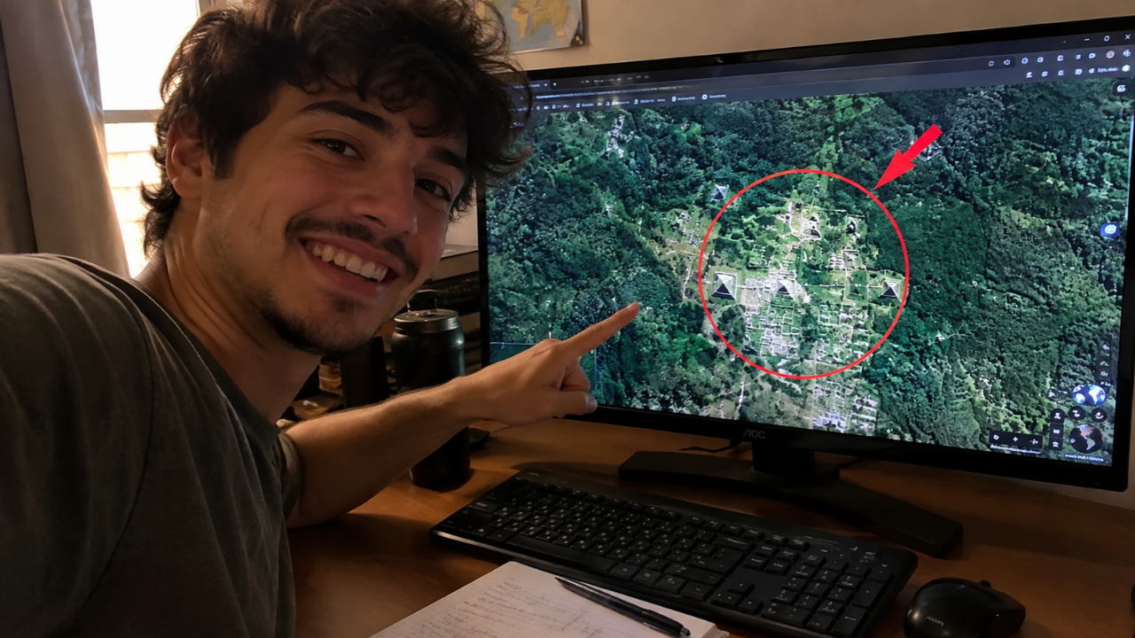 Um estudante encontrou uma megacidade maia com pirâmides por acaso no México ao vasculhar a página 16 do Google
