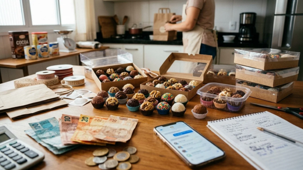 Quanto custa vender brigadeiro para lucrar R$ 3.500 por mês?