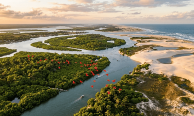 Rios, ilhas e oceano junto: um dos cenários naturais mais curiosos do Brasil, com mais de 70 ilhas e cinco saídas para o mar
