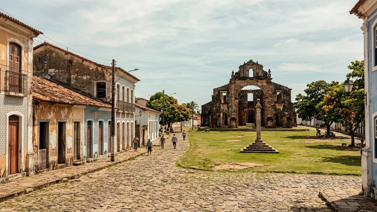 Uma cidade que guarda palácios em ruínas há quase 200 anos lança foguetes que gastam 30% menos combustível por estar quase sobre o Equador