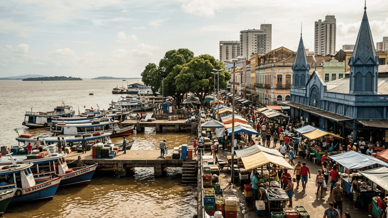 Eleita a "Cidade Criativa da Gastronomia" pela UNESCO, esta capital amazônica tem pato no tucupi, mercados históricos e sabores únicos