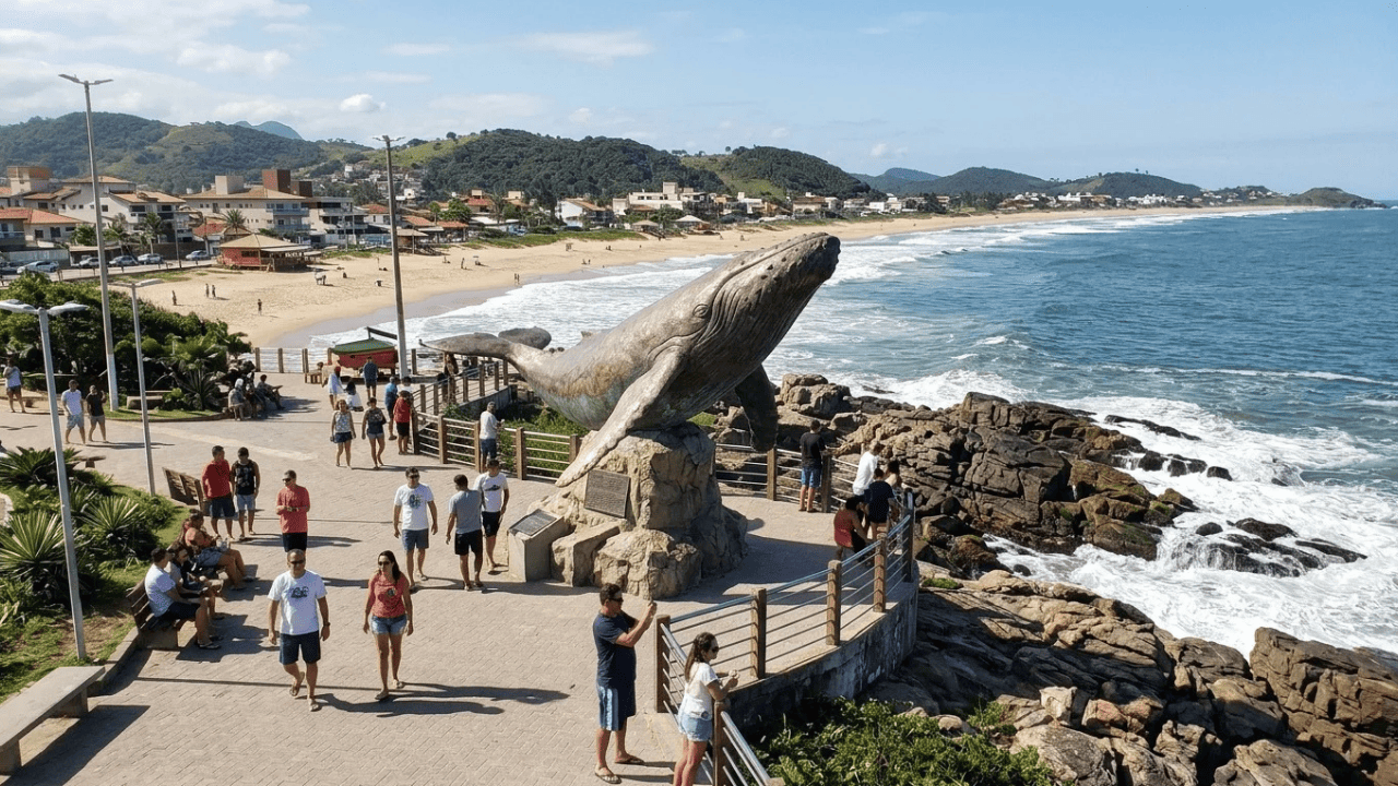 Uma lagoa apelidada de Coca-Cola, uma baleia de bronze e uma figueira centenária fazem desta cidade um destino fora do comum