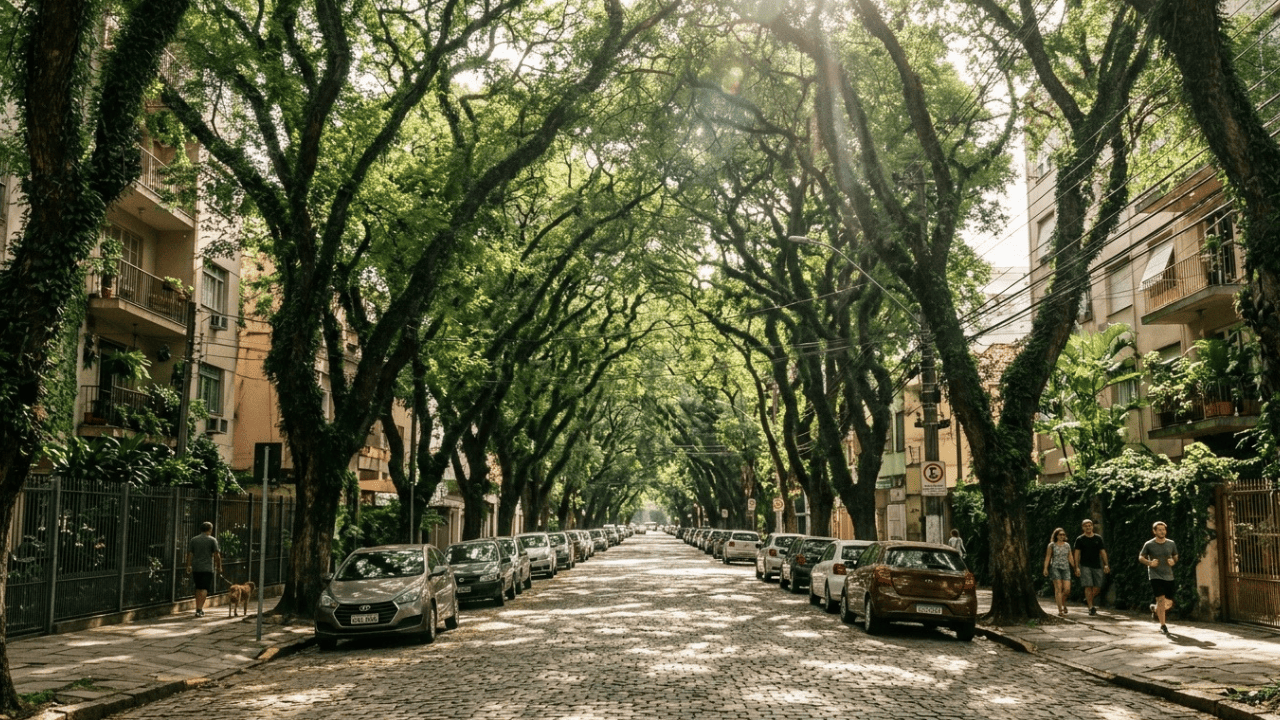 Parece até filme, mas é no Brasil: a rua eleita a mais bonita do mundo, com 156 árvores formando um túnel verde e tombada como patrimônio ecológico, pioneira no continente
