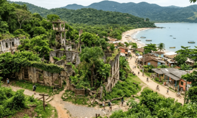 Por quase um século, uma ilha abrigou um presídio temido, e hoje as ruínas ficam entre trilhas, praias e vilas onde não circulam carros
