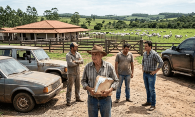 Pai deixa fazenda de R$ 32 milhões e 1.800 cabeças de gado a um único filho de herança, e apenas 2 carros velhos aos outros dois, e a lei obriga a refazer a divisão
