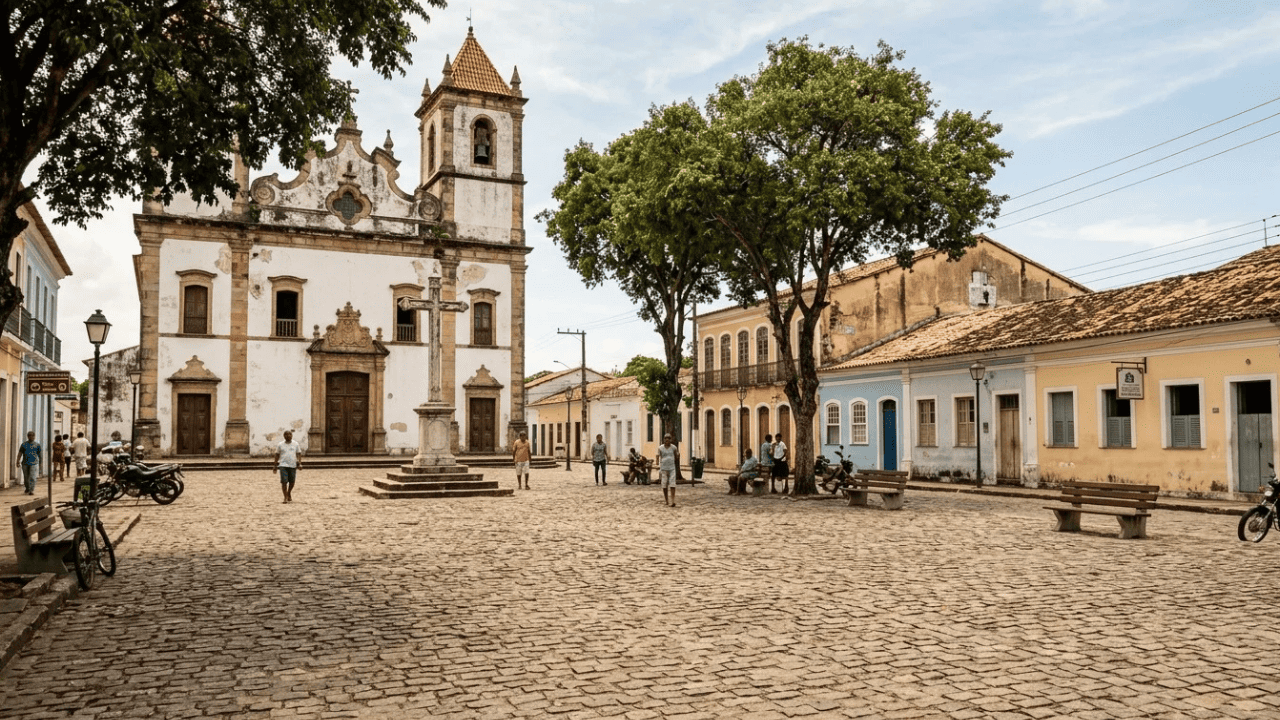 Na 4ª cidade mais antiga do Brasil, uma praça histórica chama atenção por sua singularidade e integra um conjunto reconhecido como Patrimônio Mundial pela UNESCO