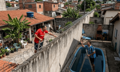 Vizinho constrói paredão de 4 metros para cobrir piscina do outro com sombra por vingança de festa até as 23h, perde na Justiça e é condenado com multa diária de R$ 1.200 por atraso