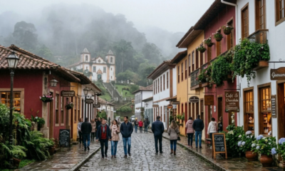 Uma pequena vila rara nas montanhas do Nordeste: a "Suíça Nordestina" chega a 10°C de frio com neblinas longe de praias e calor