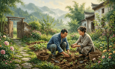 Provérbio chinês do dia: "Se quiser ser feliz por uma semana, case-se; se quiser ser feliz por um mês, mate um porco; mas se quiser ser feliz a vida toda, plante um jardim." A lição sobre por que certas alegrias se esgotam rápido e outras só crescem com o tempo