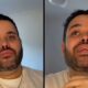 Ex-BBB Michel, homem barbudo, em duas fotos com expressões de desabafo e reflexão