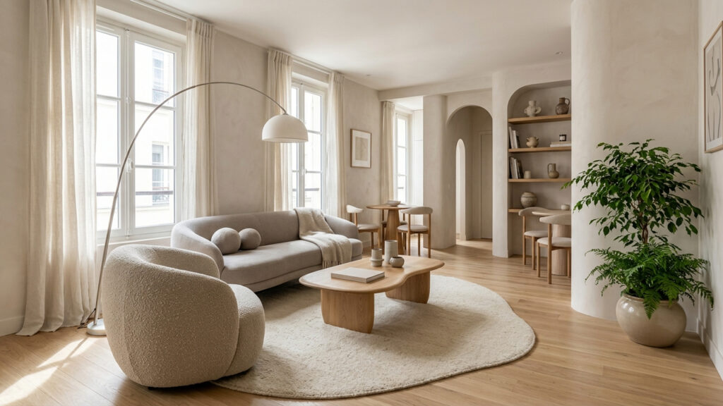 A volta dos móveis curvos na decoração: a tendência elegante que traz fluidez e faz ambientes pequenos parecerem mais amplos