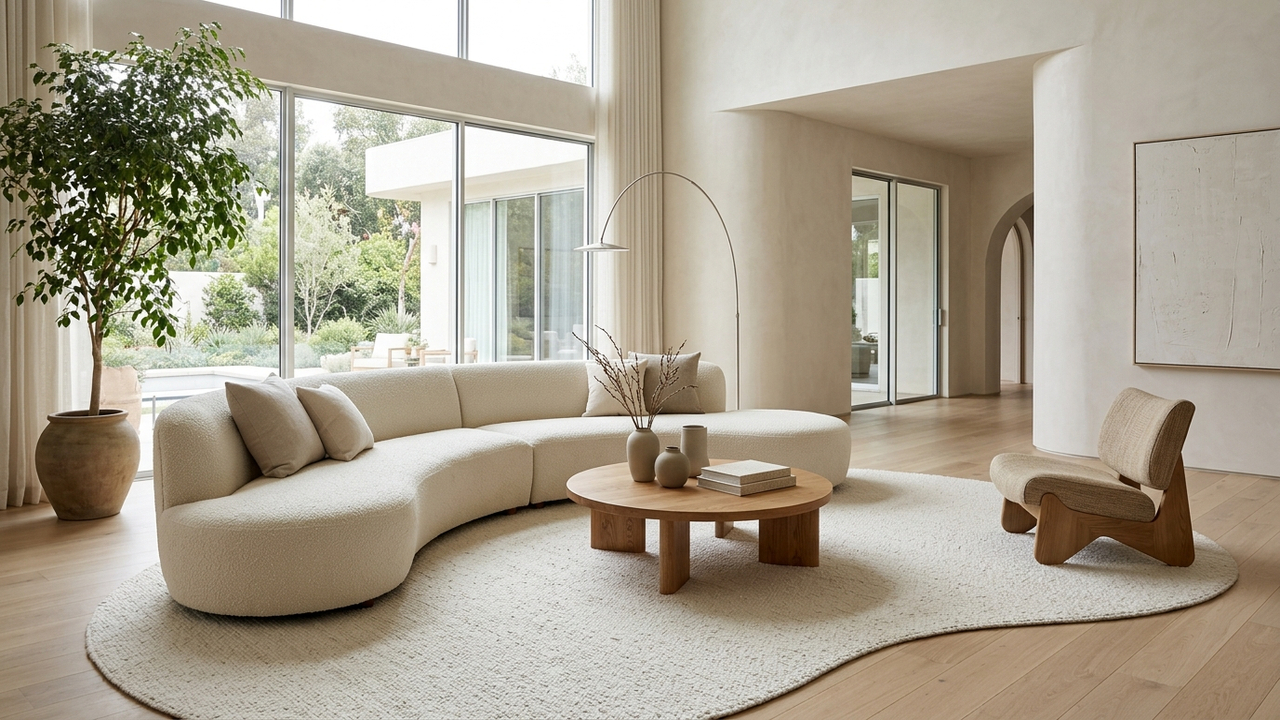 A volta dos móveis curvos na decoração: a tendência elegante que traz fluidez e faz ambientes pequenos parecerem mais amplos