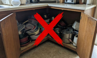 Adeus cantos perdidos na cozinha: o truque simples de marcenaria para aproveitar 100% do espaço interno de armários em L