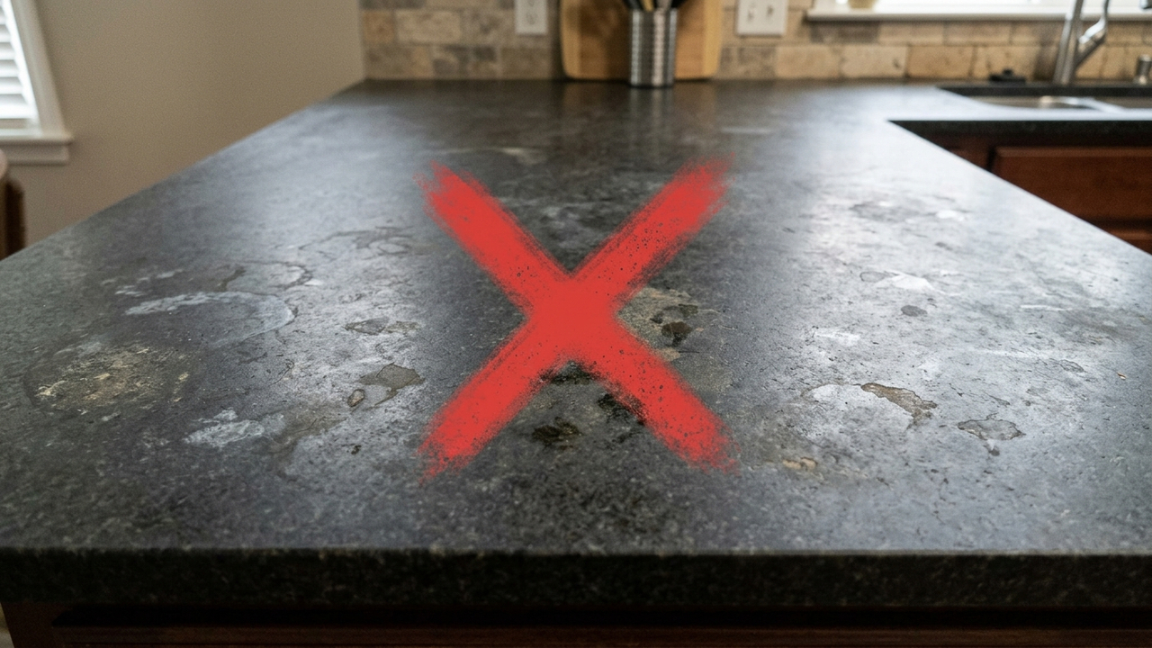 Adeus granito opaco na bancada: o método caseiro simples para remover manchas esbranquiçadas e devolver o brilho espelhado da pedra