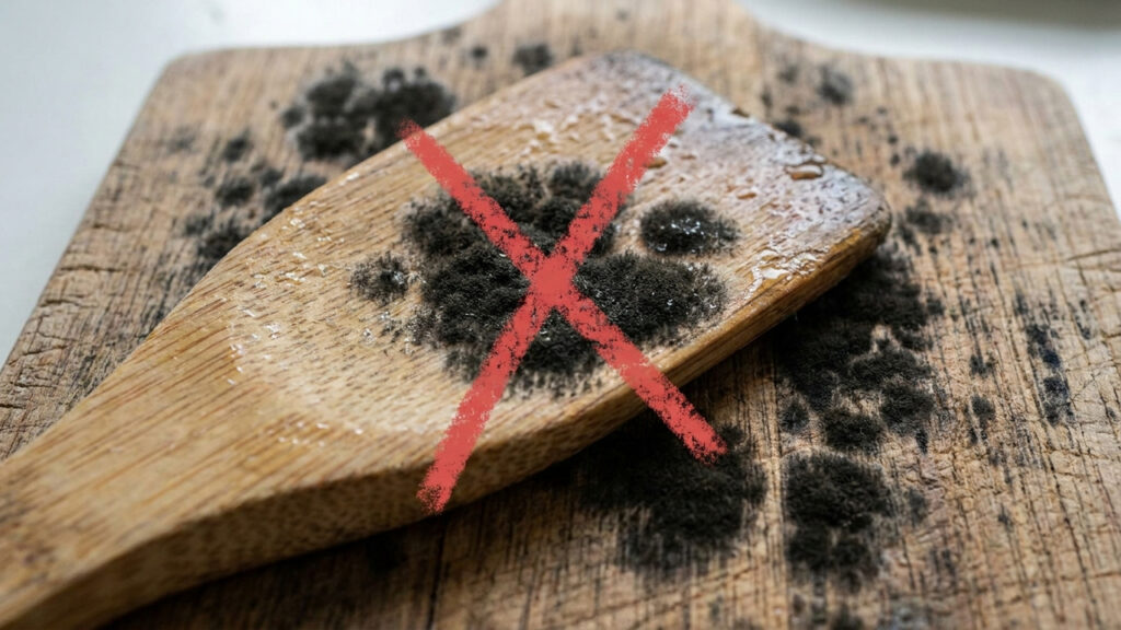 Adeus manchas pretas de mofo nos utensílios: o truque caseiro simples para desinfetar colheres de madeira e bambu de forma definitiva