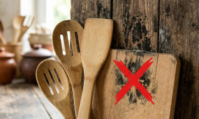Adeus manchas pretas de mofo nos utensílios: o truque caseiro simples para desinfetar colheres de madeira e bambu de forma definitiva