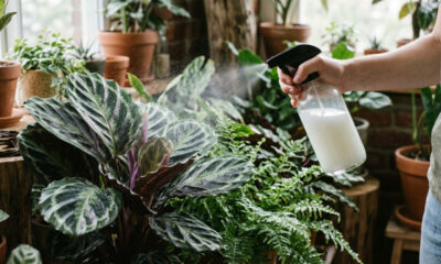 Adubação foliar com soro de manteiga diluído: para que serve a solução caseira que fornece cálcio e protege folhas de sombra