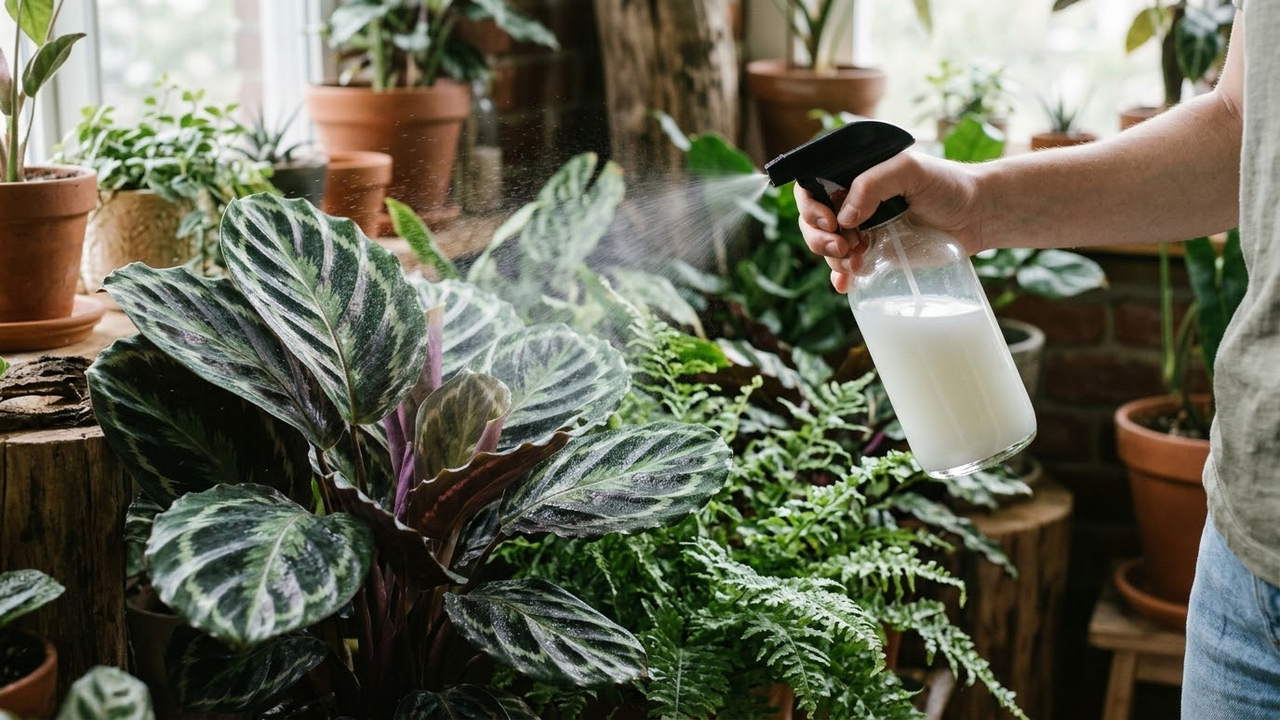 Adubação foliar com soro de manteiga diluído: para que serve a solução caseira que fornece cálcio e protege folhas de sombra