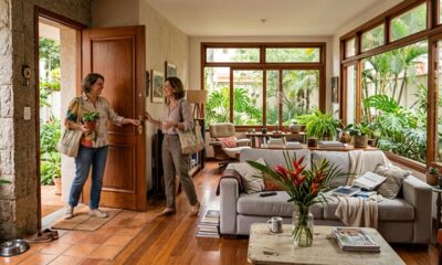 O que mais chama a atenção das visitas ao entrar em casa