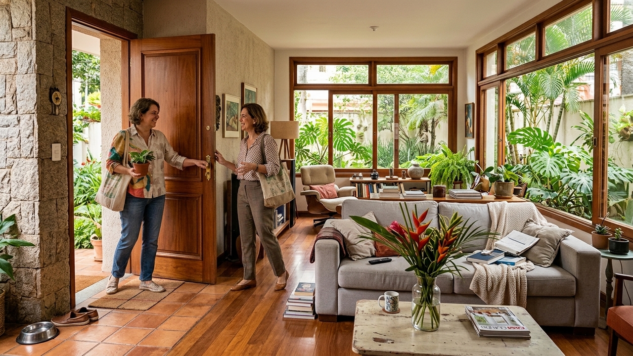 O que mais chama a atenção das visitas ao entrar em casa