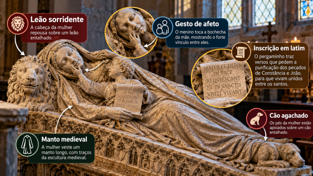 Túmulo medieval de quase mil anos guarda uma inscrição dedicada a uma mãe que perdeu o filho, e as palavras preservadas na pedra revelaram a dimensão do luto em uma comunidade da Idade Média