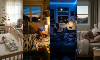 Especialistas explicam quantas horas de sono cada idade realmente precisa: adultos costumam necessitar de pelo menos 7 horas, enquanto crianças e adolescentes exigem mais tempo