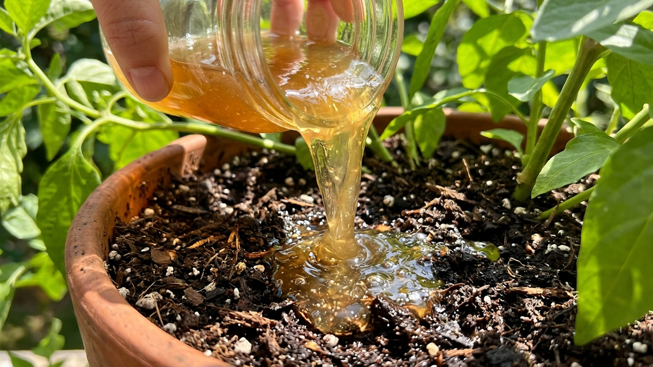 Regar a terra com água morna de linhaça: como o gel vegetal retém a umidade no solo e salva as plantas no calor extremo do verão
