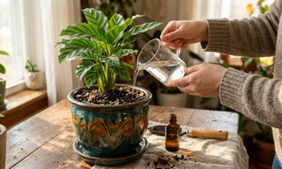 Usar água oxigenada de volume 10 nas plantas: como o truque simples salva raízes apodrecidas pelo excesso de água no vaso