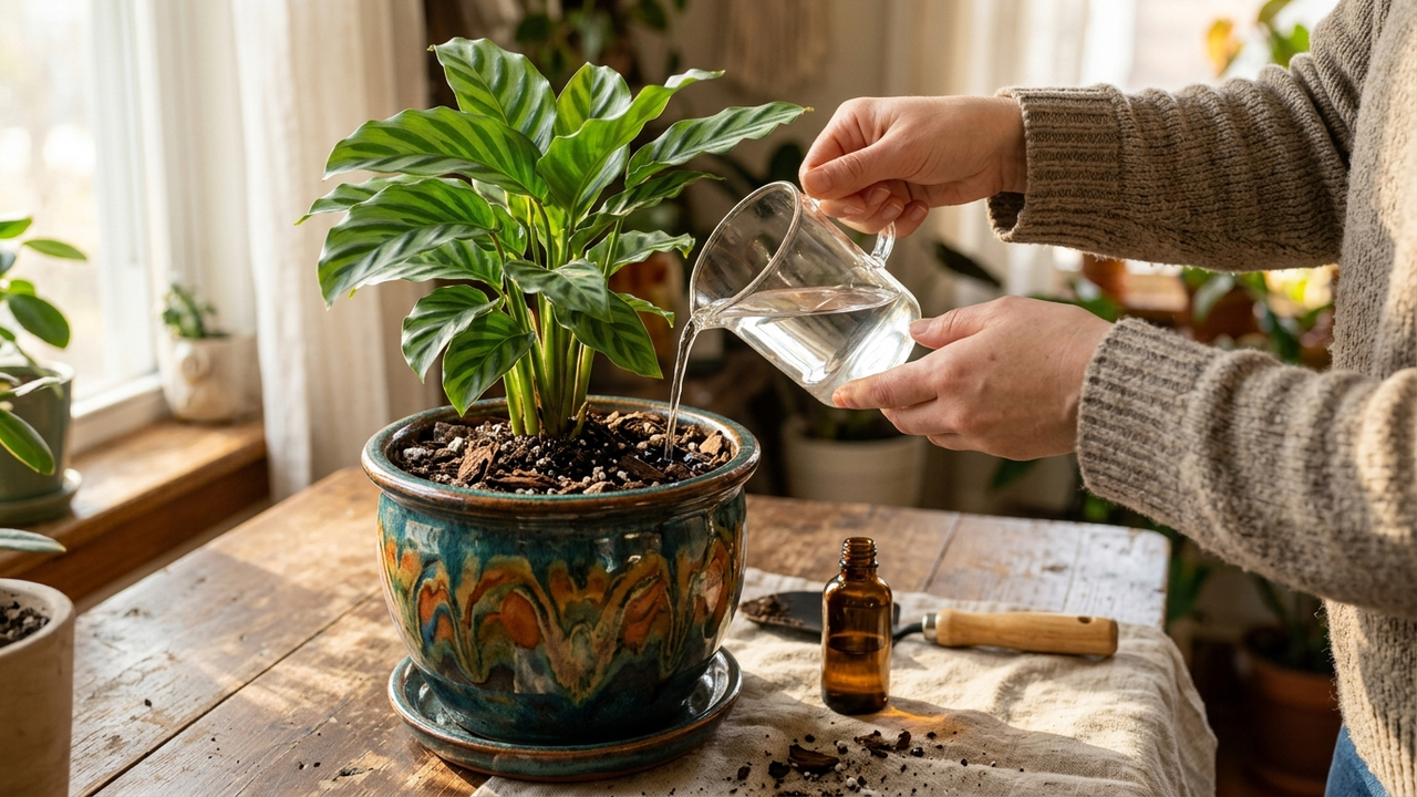 Usar água oxigenada de volume 10 nas plantas: como o truque simples salva raízes apodrecidas pelo excesso de água no vaso