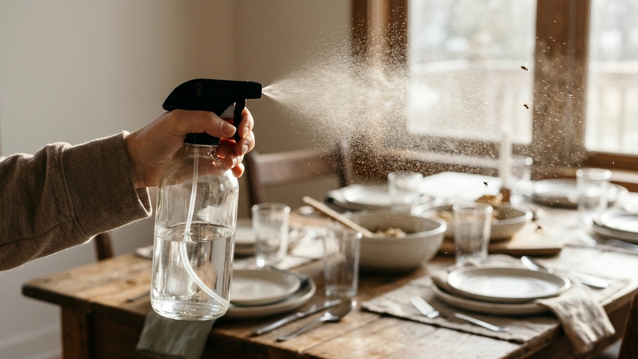 O líquido aromático clássico de farmácia que você deve passar na mesa de jantar para afastar moscas e insetos na hora do almoço