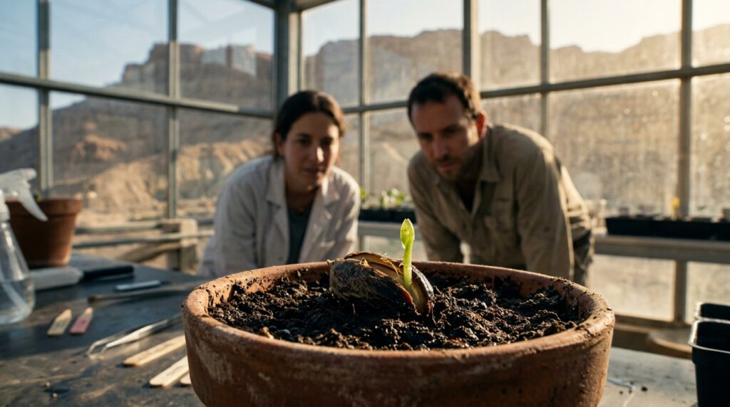 Na década de 1960, arqueólogos encontraram sementes de tamareira com cerca de 2 mil anos numa fortaleza em Israel e, em 2005, uma delas germinou e virou uma palmeira que ainda dá frutos