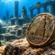 O anel de bronze encontrado nas ruínas submersas de um antigo palácio egípcio que representa o Farol de Alexandria e por que o objeto chamou a atenção dos arqueólogos.