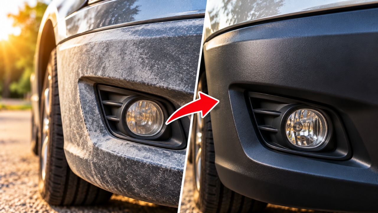 O plástico preto do carro fica esbranquiçado com o tempo, mas existe um motivo por trás dessa mudança de aparência que muitos motoristas só percebem tarde demais