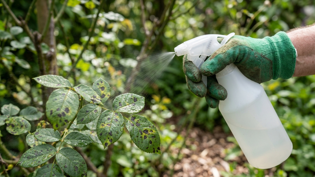Pulverizar bicarbonato de amônio nas folhas: para que serve a aplicação em baixa dosagem para controlar fungos de manchas pretas no jardim
