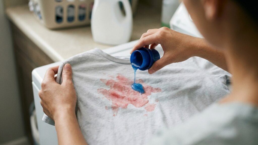 Especialistas em limpeza alertam: mancha de melancia pode parecer que sumiu da roupa, mas reaparecer depois de secar ou passar por calor