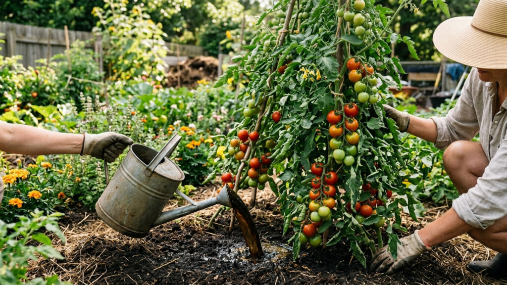 Essa folhagem medicinal produz um macerado caseiro poderoso que funciona como uma bomba biológica de potássio para a terra do vaso