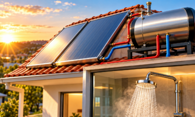 Casal instala um sistema de aquecimento solar para tomar banho quente sem depender exclusivamente da eletricidade e descobre quanto custa manter a água aquecida durante os períodos de menor incidência de sol