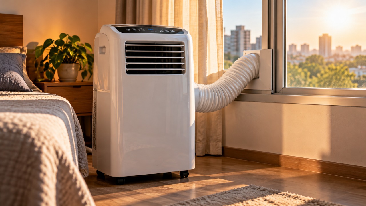 Família compra ar-condicionado portátil de R$ 2.500 para dormir melhor durante o verão e descobre, na primeira conta de luz, que o consumo de energia pode pesar mais do que imaginava