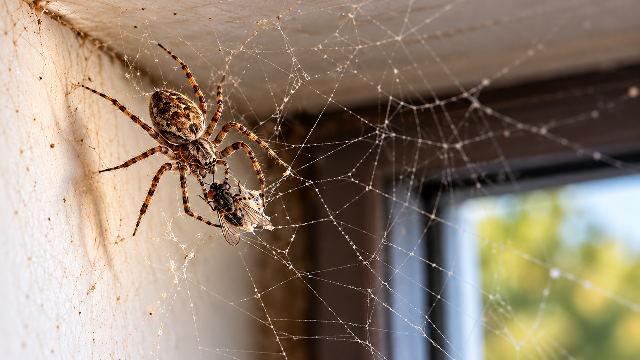 Muita gente destrói as teias de aranha que aparecem nos cantos da casa por medo ou repulsa, mas poucos sabem que algumas espécies capturam moscas, mosquitos e outros insetos que circulam diariamente pelo ambiente