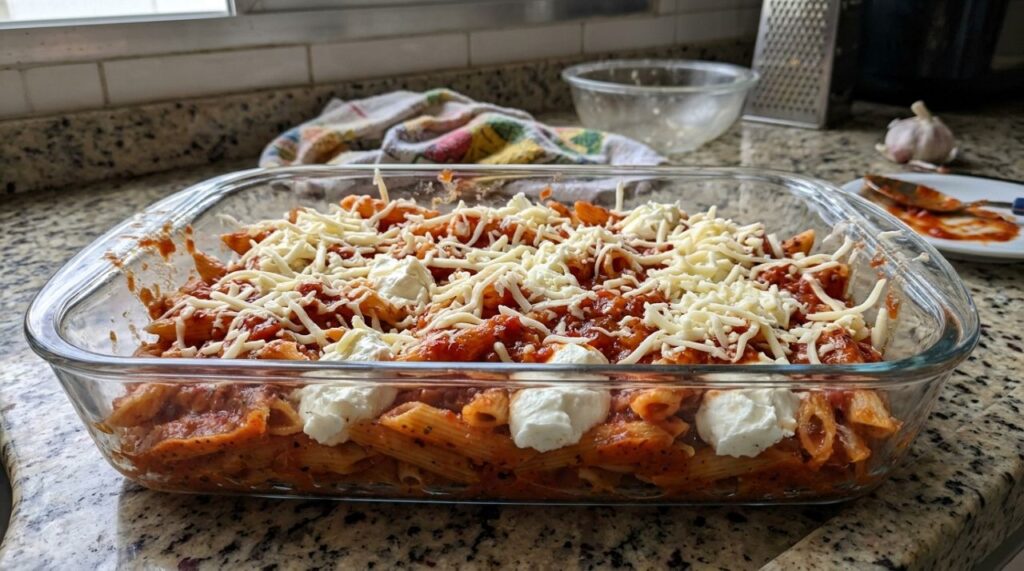 Chefs revelam: o macarrão de forno mais cremoso não precisa de molho branco, mas de 500 g de massa, 250 g de mussarela e requeijão
