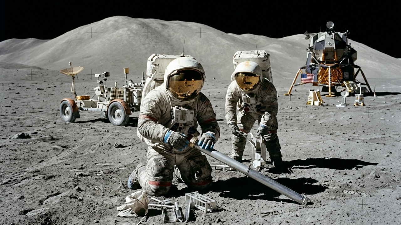Em 1970, astronautas da Apollo trouxeram rochas da Lua para a Terra e, mais de 50 anos depois, cientistas ainda abrem amostras que ficaram lacradas de propósito à espera de tecnologia melhor